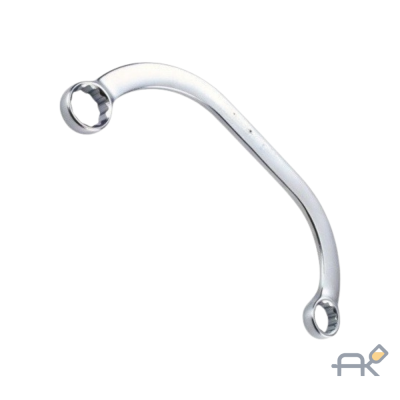 Ключ накидной С-образный 17х19мм на пластиковом держателе (F-7611719)